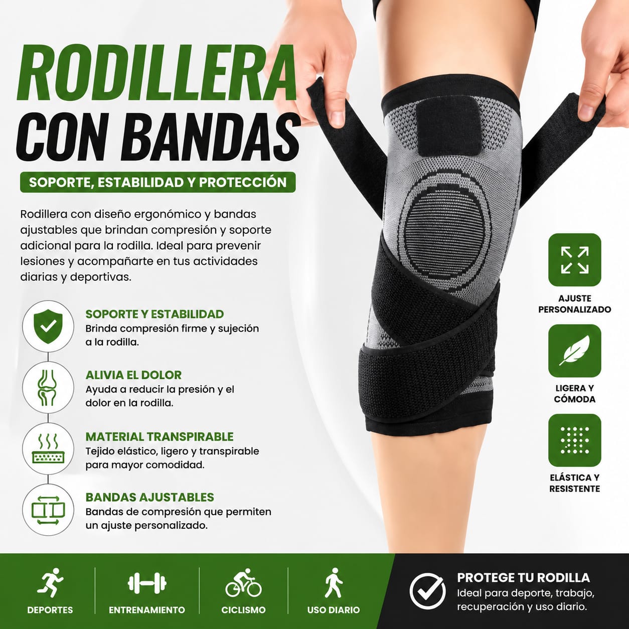 RODILLERA CON BANDAS